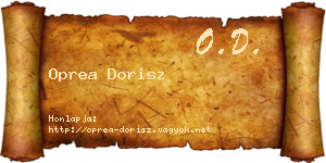 Oprea Dorisz névjegykártya